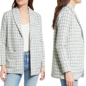 BB Dakota by Steve Madden Blazer sea mist plaid unlined XL NWT